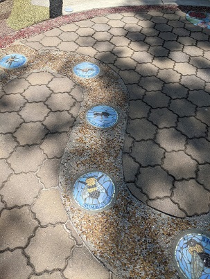 State Botanical Garden of Georgia has a beautiful inlaid bee walk