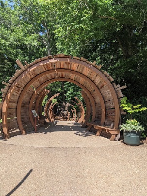 State Botanical Garden of Georgia has this moon gate, which leads to the play area