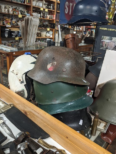 ww2 Helmets in Attic Treasures