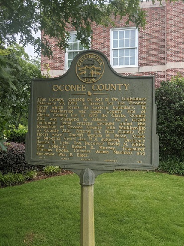 historical marker in Watkinsville