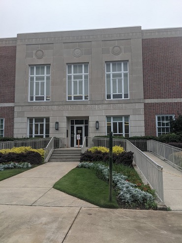 Oconee county GA courthouse, product of WPa effort