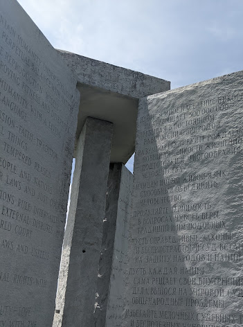 The Day we saw the Georgia Guidestones