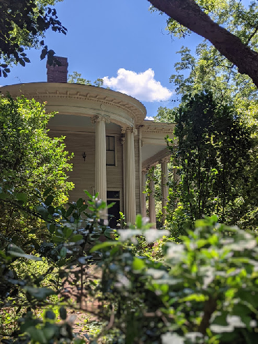 overgrown Greek Revival place in Monticello
