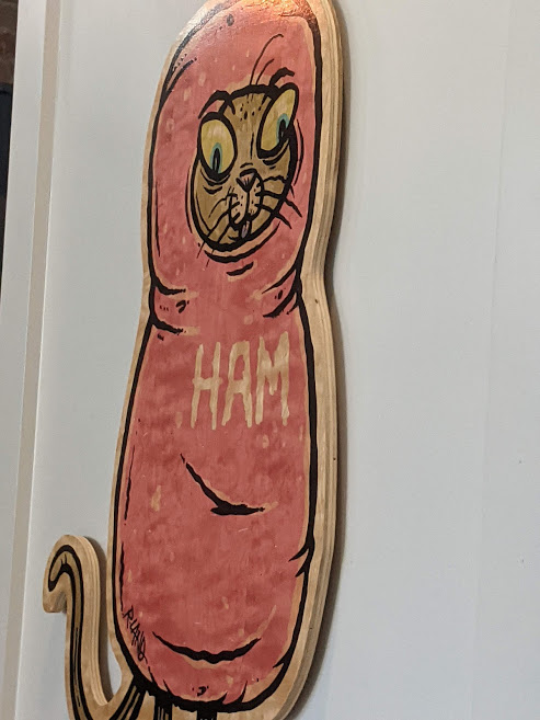 Ham Cat at the Folk Art Cafe