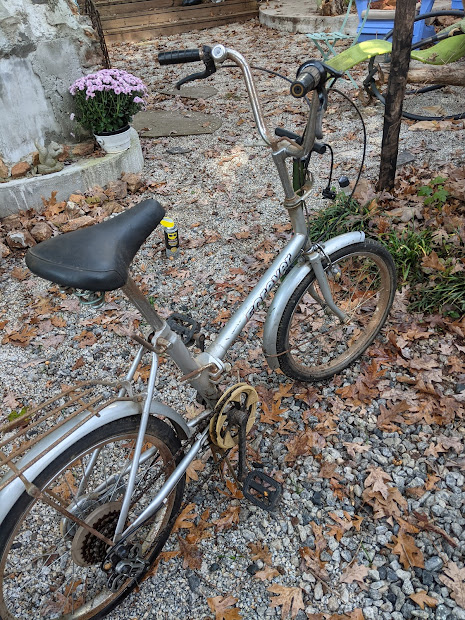 this spooky Forever bike was revived just enough to make it for one more bike trips around Madison. We used this as the bike for Jason Lives Cemetery: Exploring the Real-Life Location of a Horror Movie Icon
