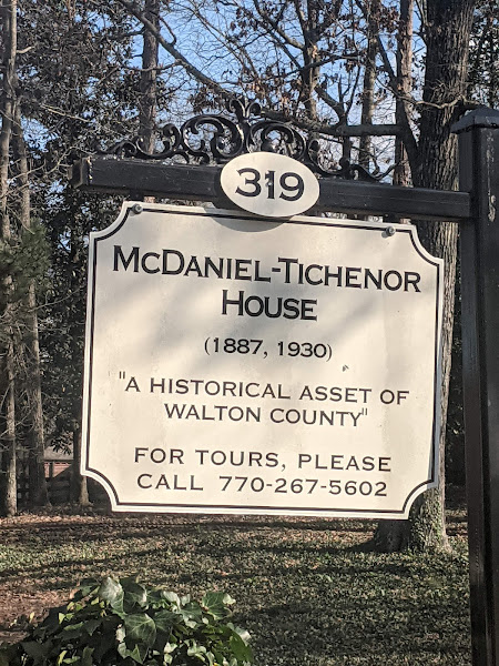 Sign at the Mcdaniel Tichenor House