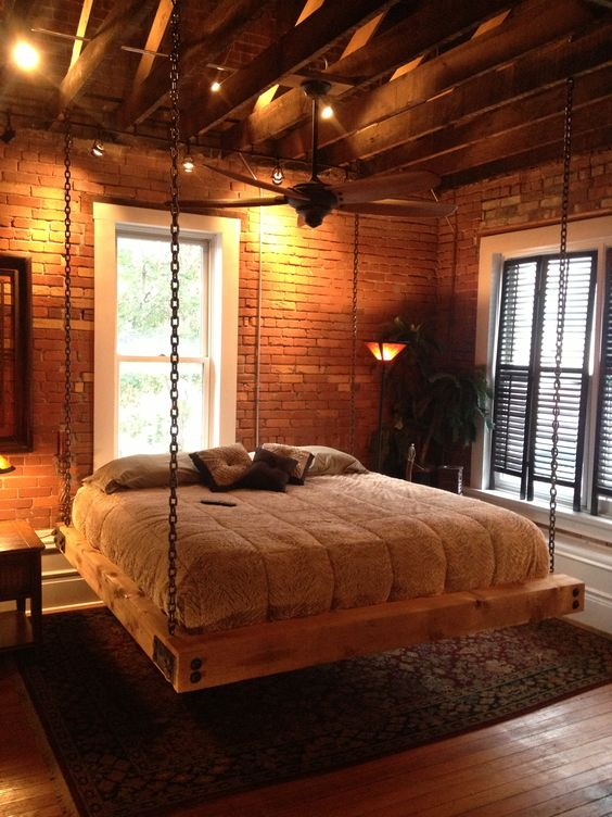 Our lofts look a lot like this especially since we have a hanging bed.